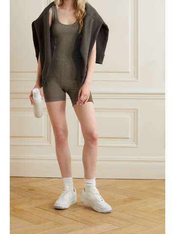 TWENTY MONTRÉAL Everest waffle-knit playsuit