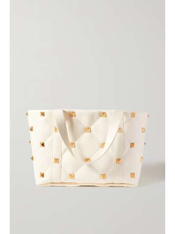 VALENTINO Valentino Garavani Roman Stud quilted leather tote