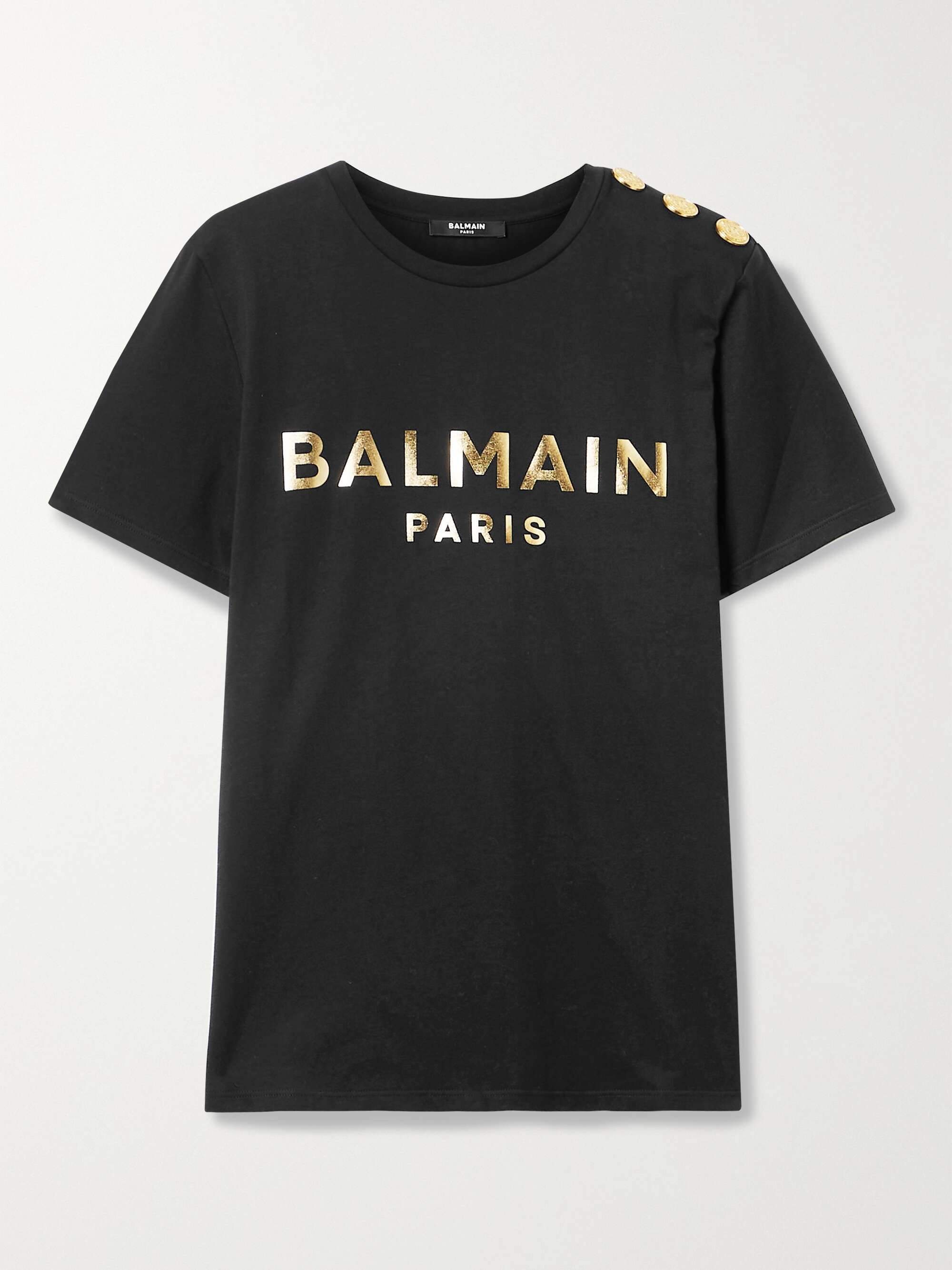 BALMAIN cotton-jersey T-shirt | NET-A-PORTER