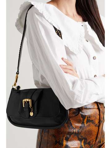 SEE BY CHLOÉ Lesly embellished textured-leather shoulder bag