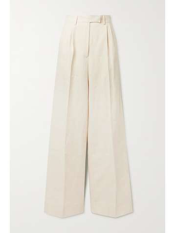 FENDI Linen wide-leg pants