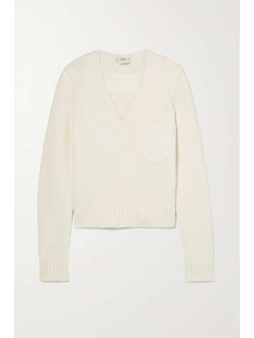 FENDI Cropped cotton-blend sweater