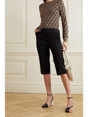 FENDI Jacquard-knit sweater