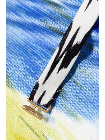 MISSONI Mare Intero cutout printed halterneck swimsuit