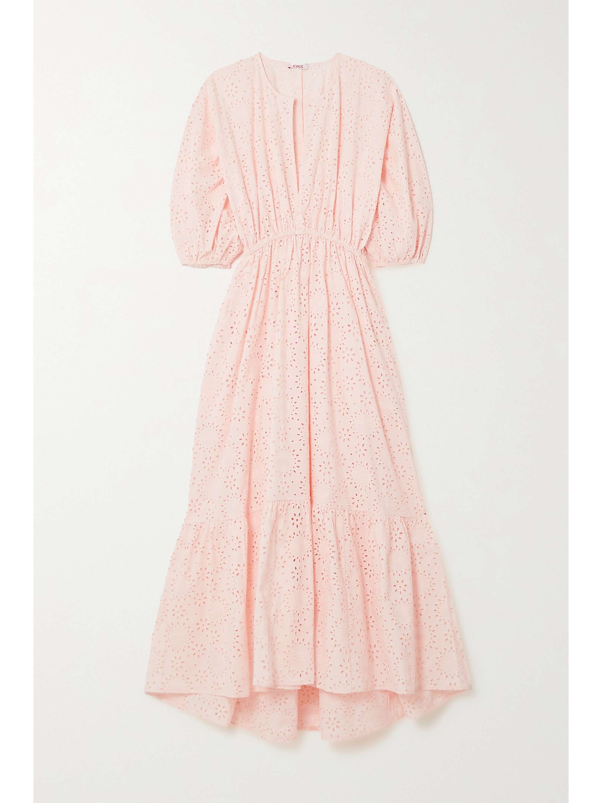 Baby pink Laureate tiered broderie 