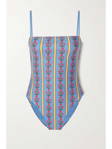 AGUA BY AGUA BENDITA Durazno floral-print swimsuit