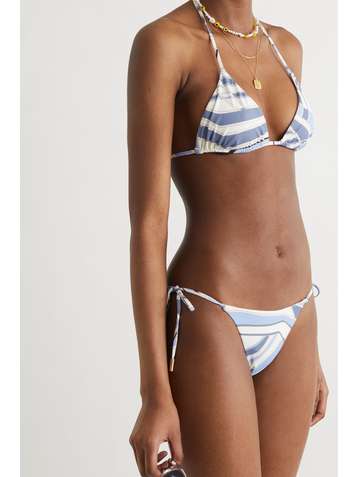 CULT GAIA Estella printed bikini briefs