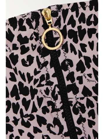 STELLA MCCARTNEY + NET SUSTAIN animal-print halterneck stretch-ECONYL swimsuit