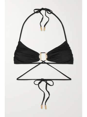 CULT GAIA Liza embellished bikini top
