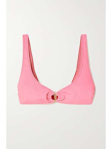 STELLA MCCARTNEY Embellished two-tone bikini top
