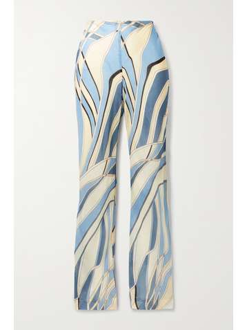 CULT GAIA Kersti printed cotton-blend gauze wide-leg pants