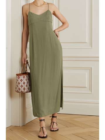 HAIGHT Beca crepe maxi dress