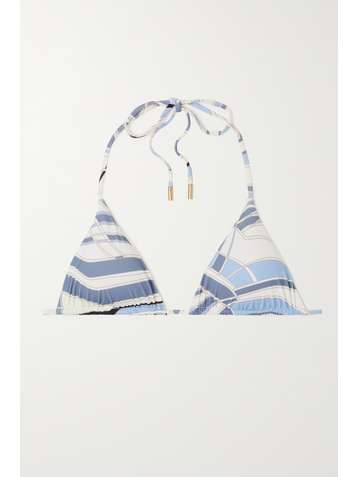 CULT GAIA Estella printed triangle bikini top