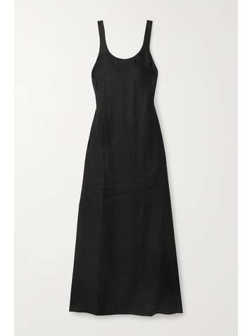 BONDI BORN + NET SUSTAIN The Kennedy open-back linen-twill maxi dress