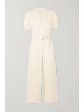 FAITHFULL THE BRAND + NET SUSTAIN Frederikke belted linen jumpsuit