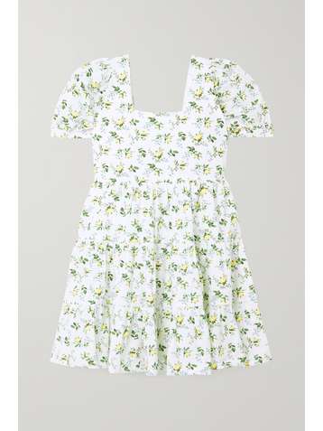 FAITHFULL THE BRAND + NET SUSTAIN Eldora tiered floral-print cotton-poplin mini dress