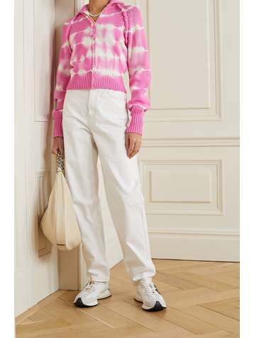 LOVESHACKFANCY Veste de survêtement en coton mélangé tie & dye Florrie