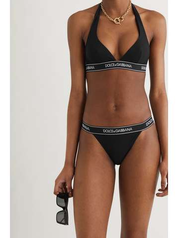 DOLCE & GABBANA Halterneck triangle bikini