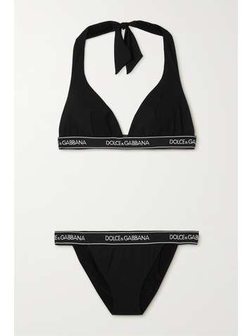DOLCE & GABBANA Halterneck triangle bikini