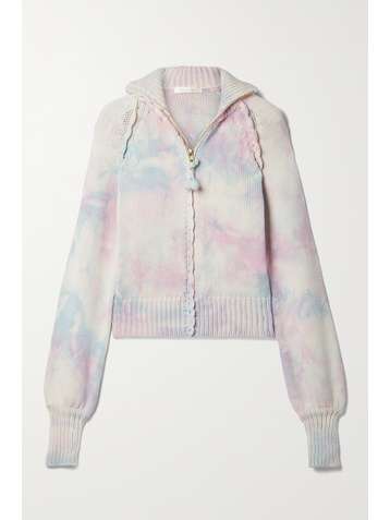 LOVESHACKFANCY Veste de survêtement en coton mélangé tie & dye Florrie