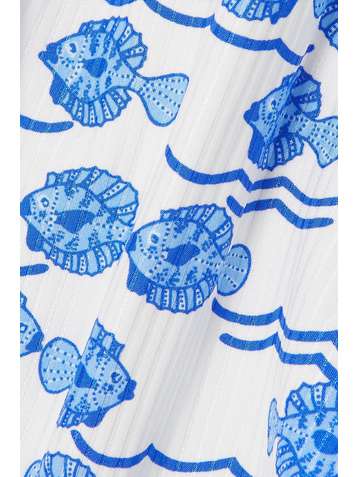FISCH + NET SUSTAIN Select printed ribbed swimsuit