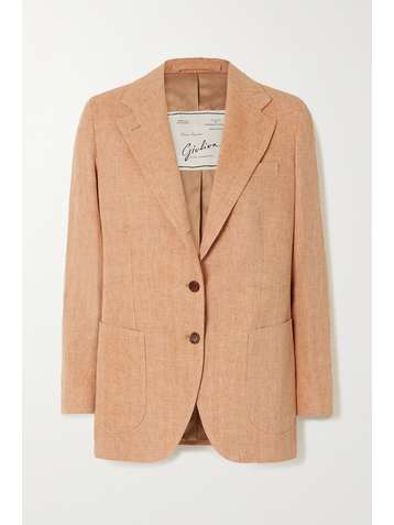 GIULIVA HERITAGE The Andrea herringbone linen blazer