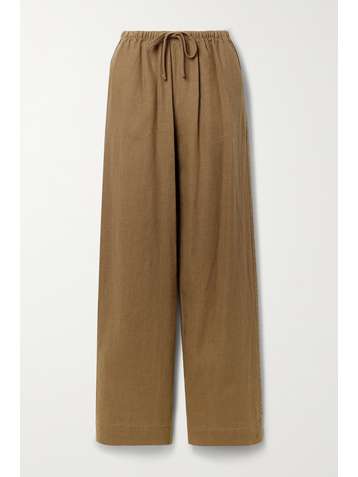 VINCE Pantalon large en chanvre