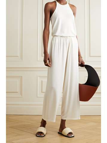 VINCE Pantalon large en mailles stretch