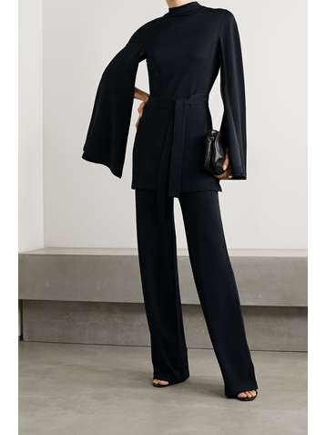 SAFIYAA Lea stretch-jersey straight-leg pants