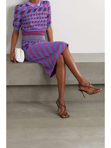DIANE VON FURSTENBERG Jenny printed stretch-knit top