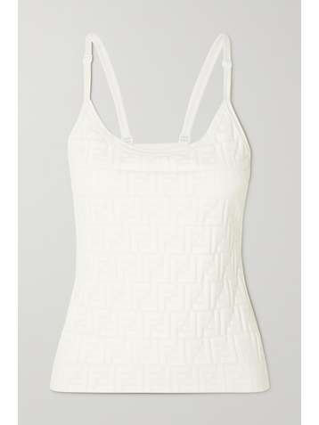 FENDI Embossed stretch top