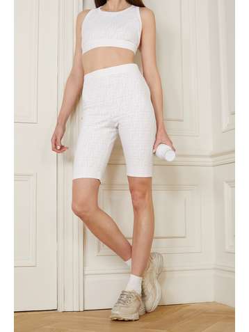 FENDI Embossed stretch sports bra
