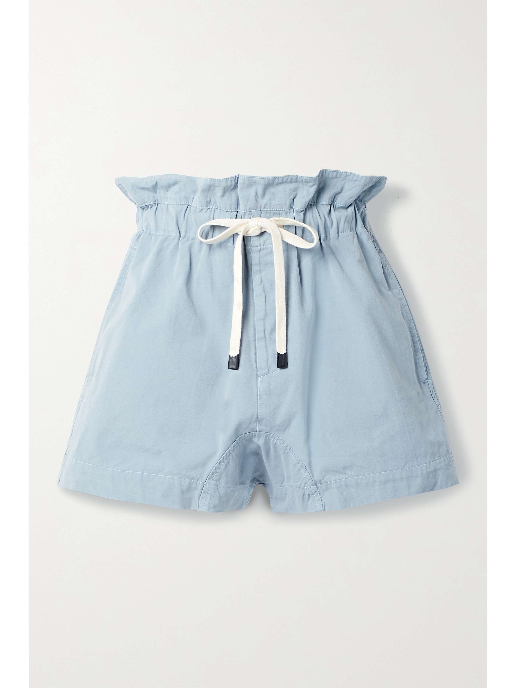 Light blue Cotton shorts | BASSIKE 