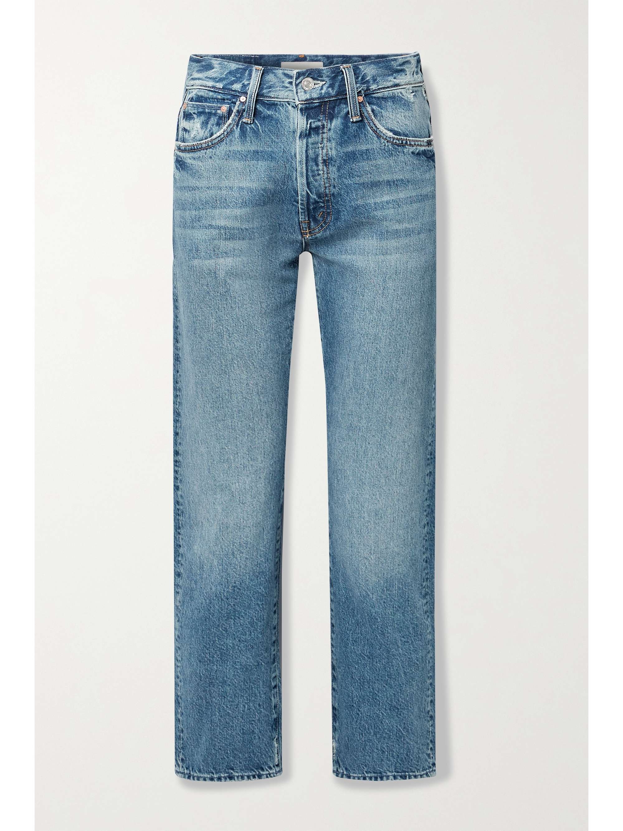 Mid denim Hiker Hover distressed high 