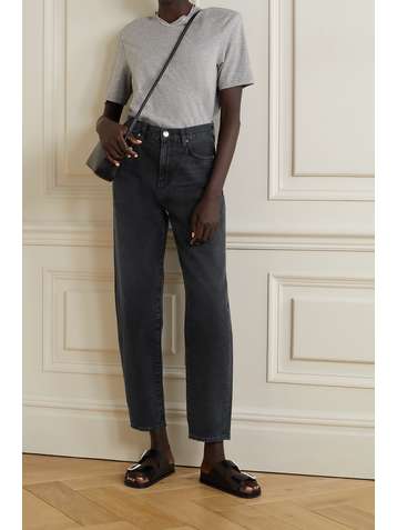 GOLDSIGN + NET SUSTAIN The Peg high-rise straight-leg jeans
