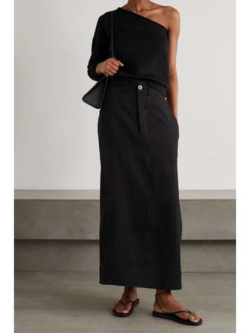CAMI NYC Patricia one-shoulder French cotton-terry sweatshirt