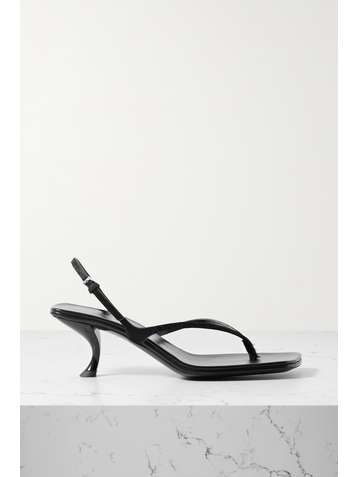 THE ROW Constance calf hair slingback sandals