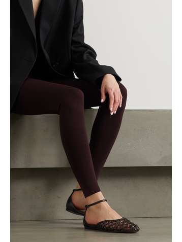 ALAÏA Ballerinas aus geflochtenem Leder