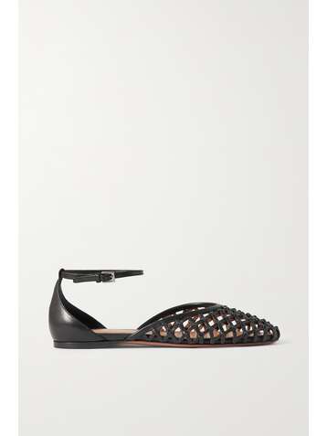 ALAÏA Ballerinas aus geflochtenem Leder
