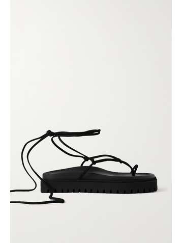THE ATTICO Suede platform sandals