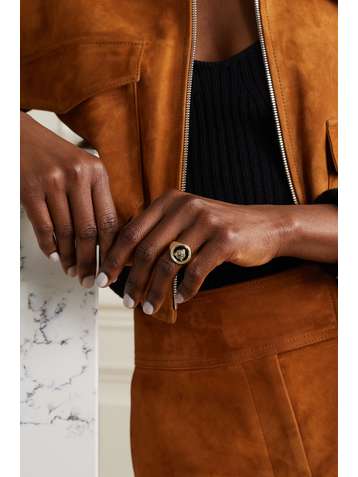 YVONNE LÉON 9-karat gold, enamel and multi-stone ring
