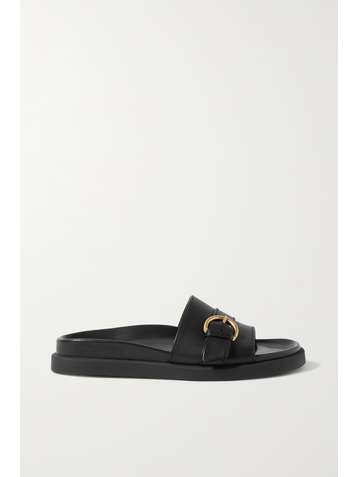 GIANVITO ROSSI Bilbao buckled leather slides