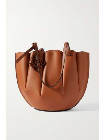 LOEWE Shell kleine Tote aus Leder