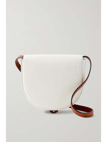 LOEWE Heel Duo zweifarbige Schultertasche aus Leder