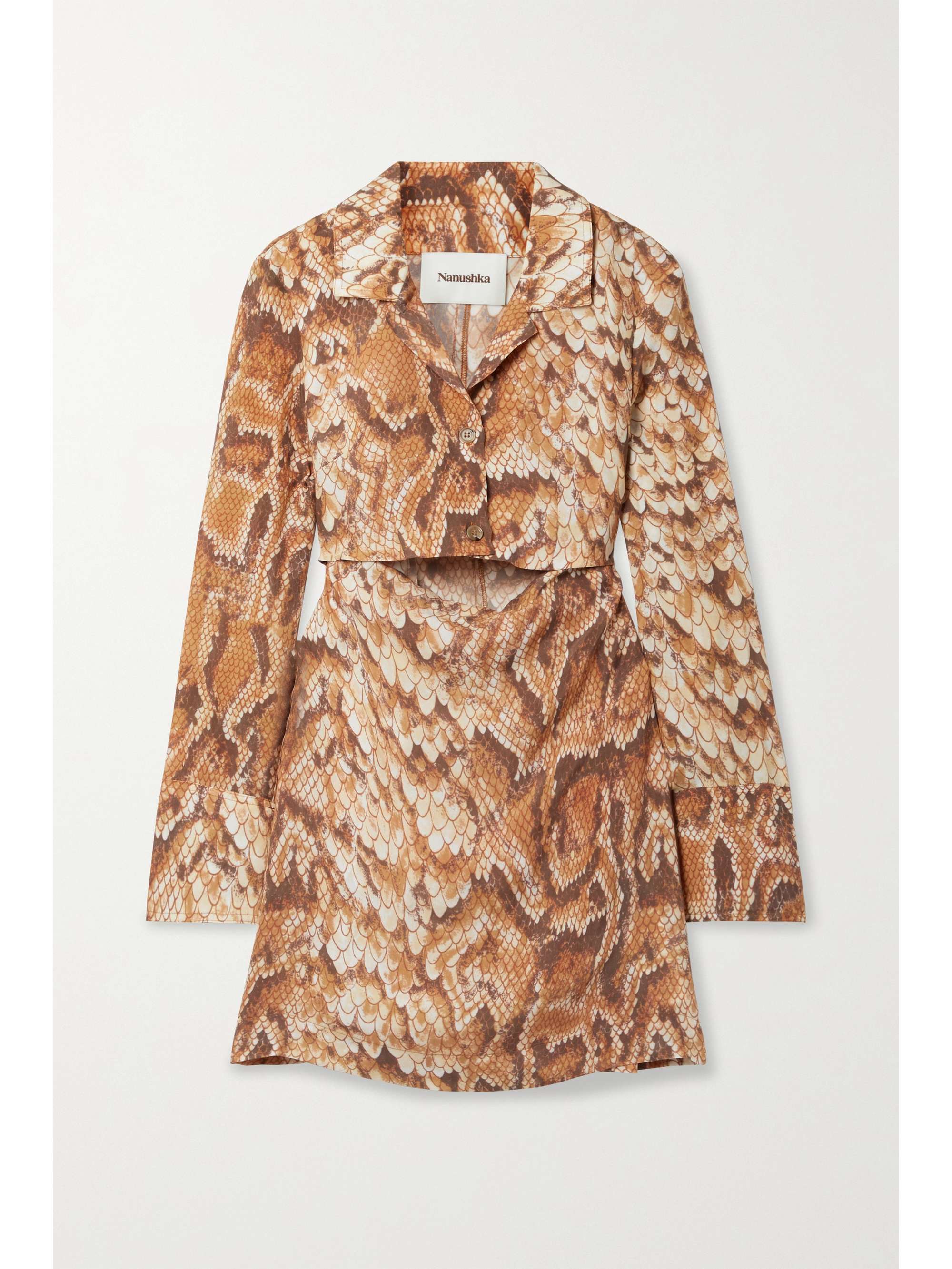 Snake print Tess cutout snake-print 