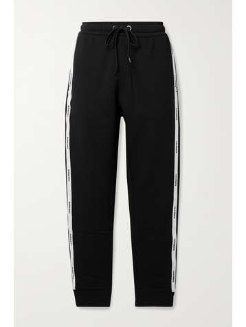 BURBERRY Pantalon de survêtement en jersey de coton à finitions en jacquard