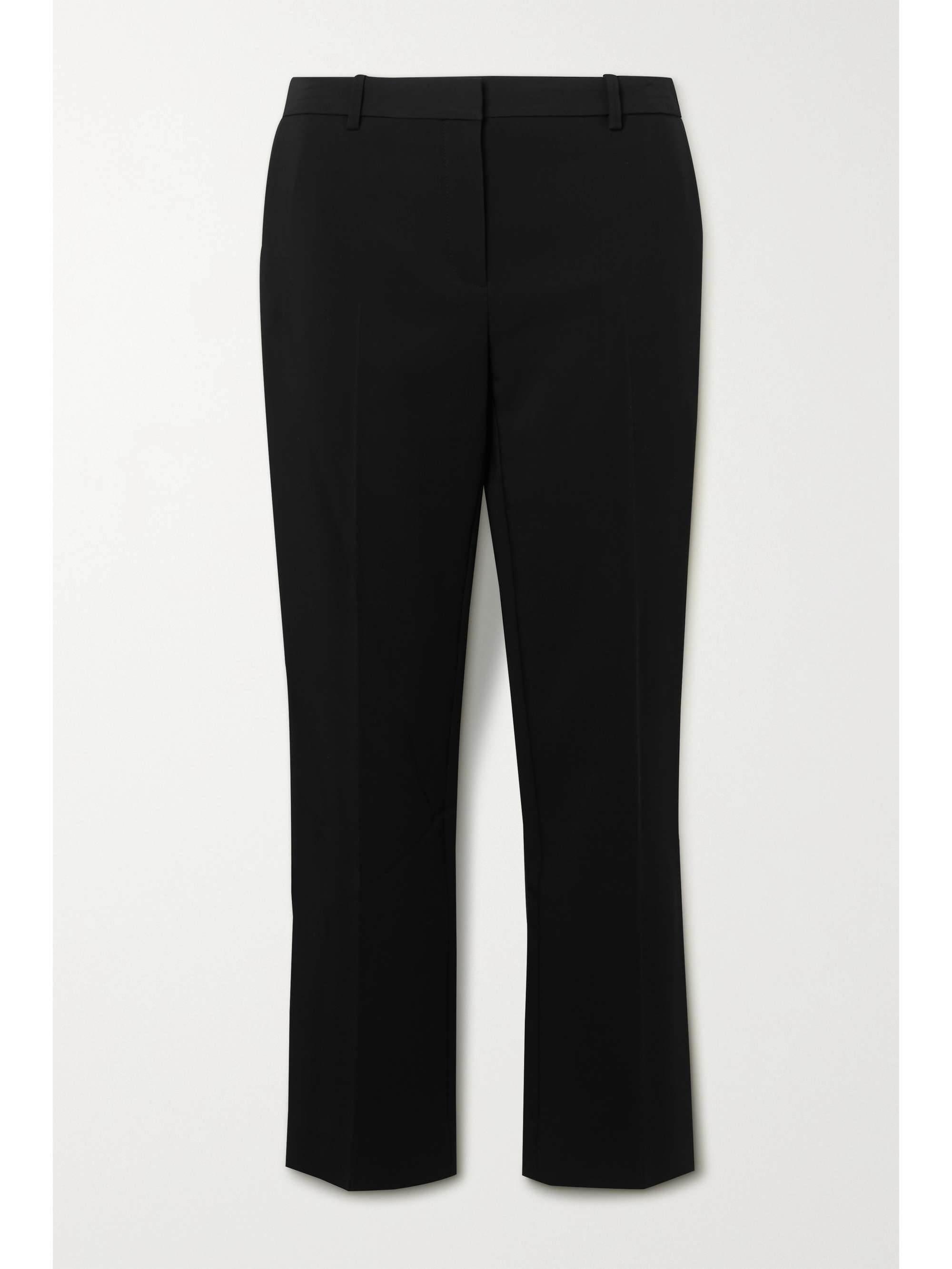 Black Emm cropped crepe slim-leg pants 
