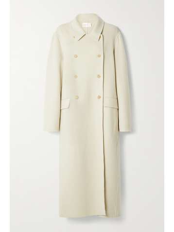 THE ROW Dilona oversized double-breasted cashmere, wool and silk-blend coat