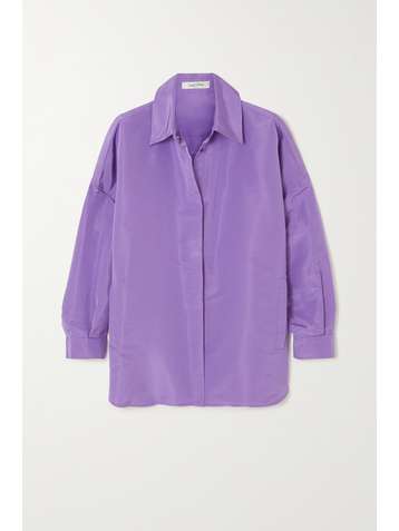 VALENTINO Oversized silk-faille shirt