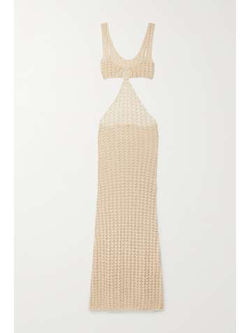 CULT GAIA Tyra cutout crochet-knit maxi dress